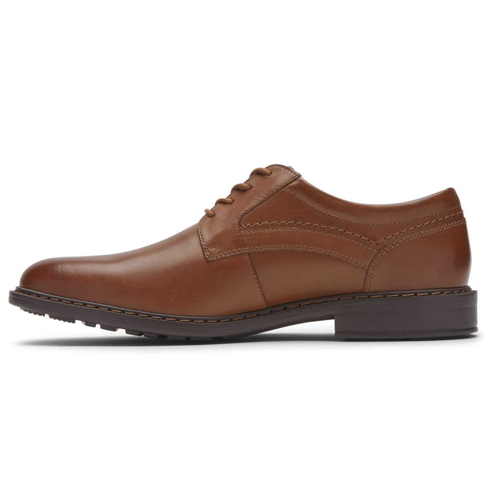 Oxfords Rockport Hombre Mexico - Tanner Plain Toe Marrom - VOTFA6103